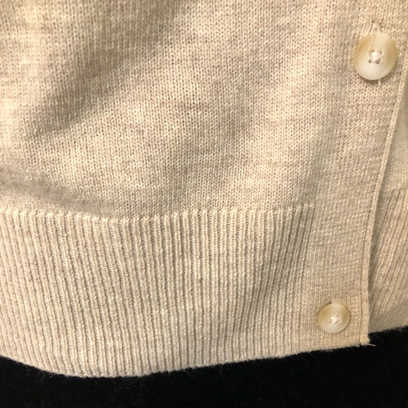 Reitman’s Oatmeal Beige V-Neck Cashmere Blend Cardigan Size Large - Picture 7 of 11